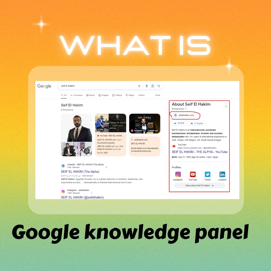 google knowledge panel