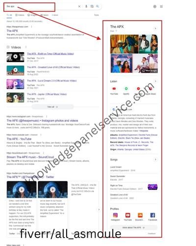 google music knowledge panel service